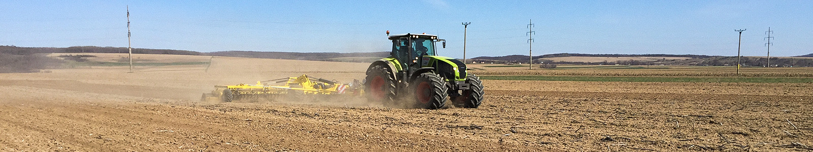 Cultivation of fields of ACS in Romania